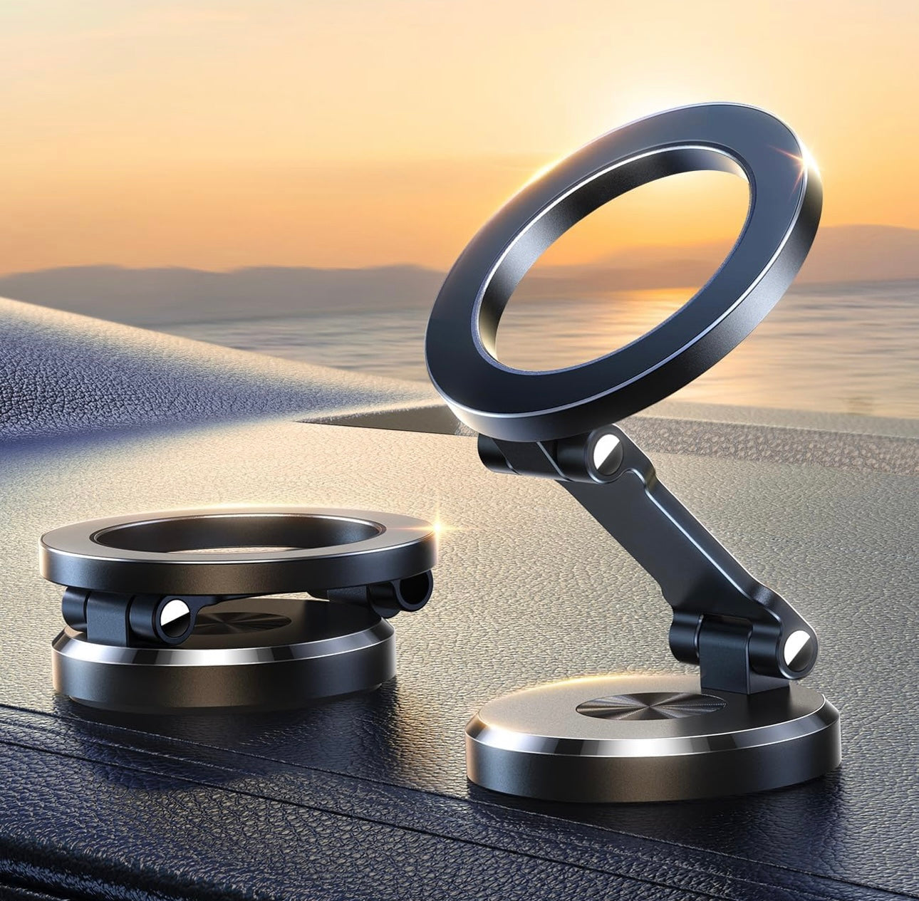 Support Téléphone Magnétique Fixation Sécurisé pour Voiture