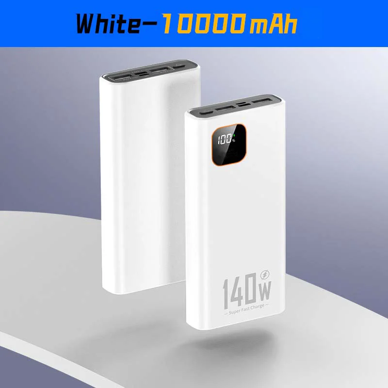 VIVO New 500000mAh Power Bank 140W Super Fast Charging Powerbank Portable External Battery Charger for iPhone Huawei Samsung